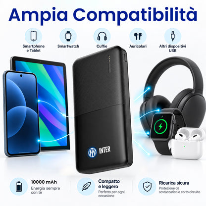 Power Bank 5000 / 10000 / 20000 mAh, Sottile & Compatto - Inter