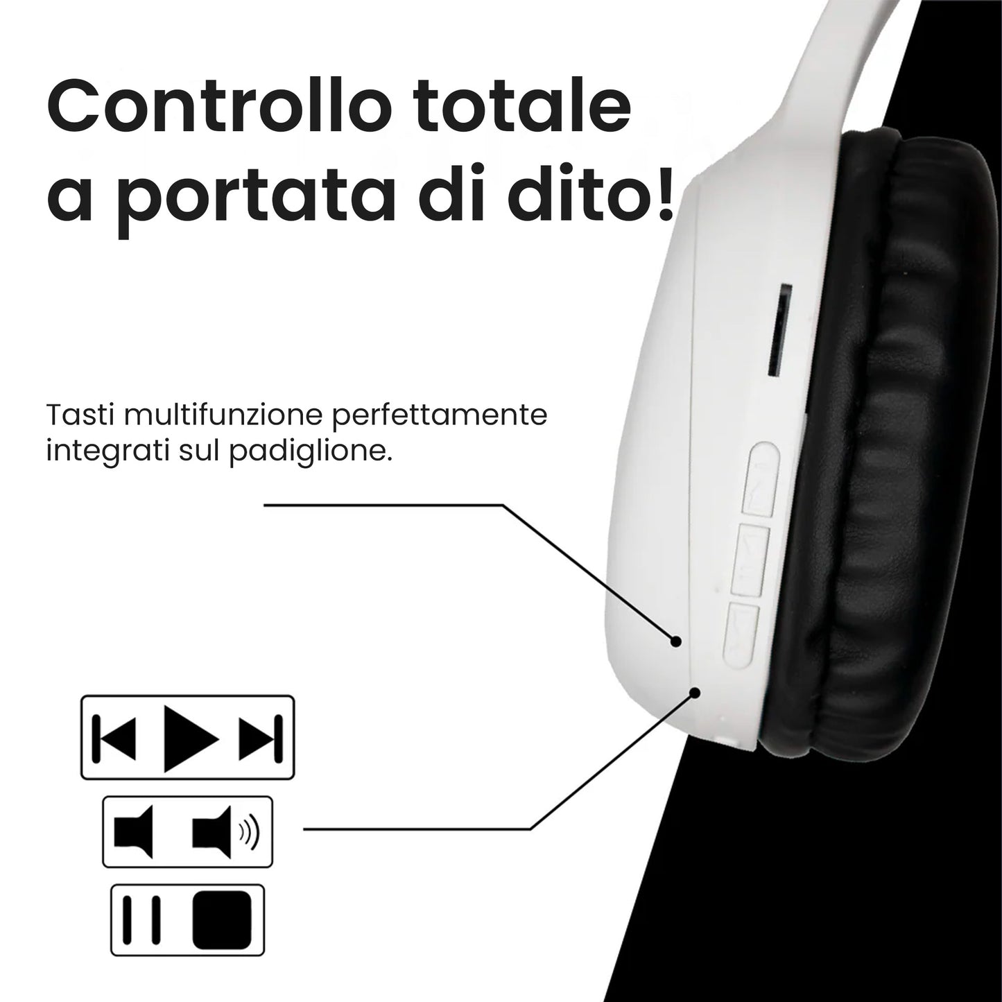 Cuffie Wireless Bluetooth Over Ear - Juventus