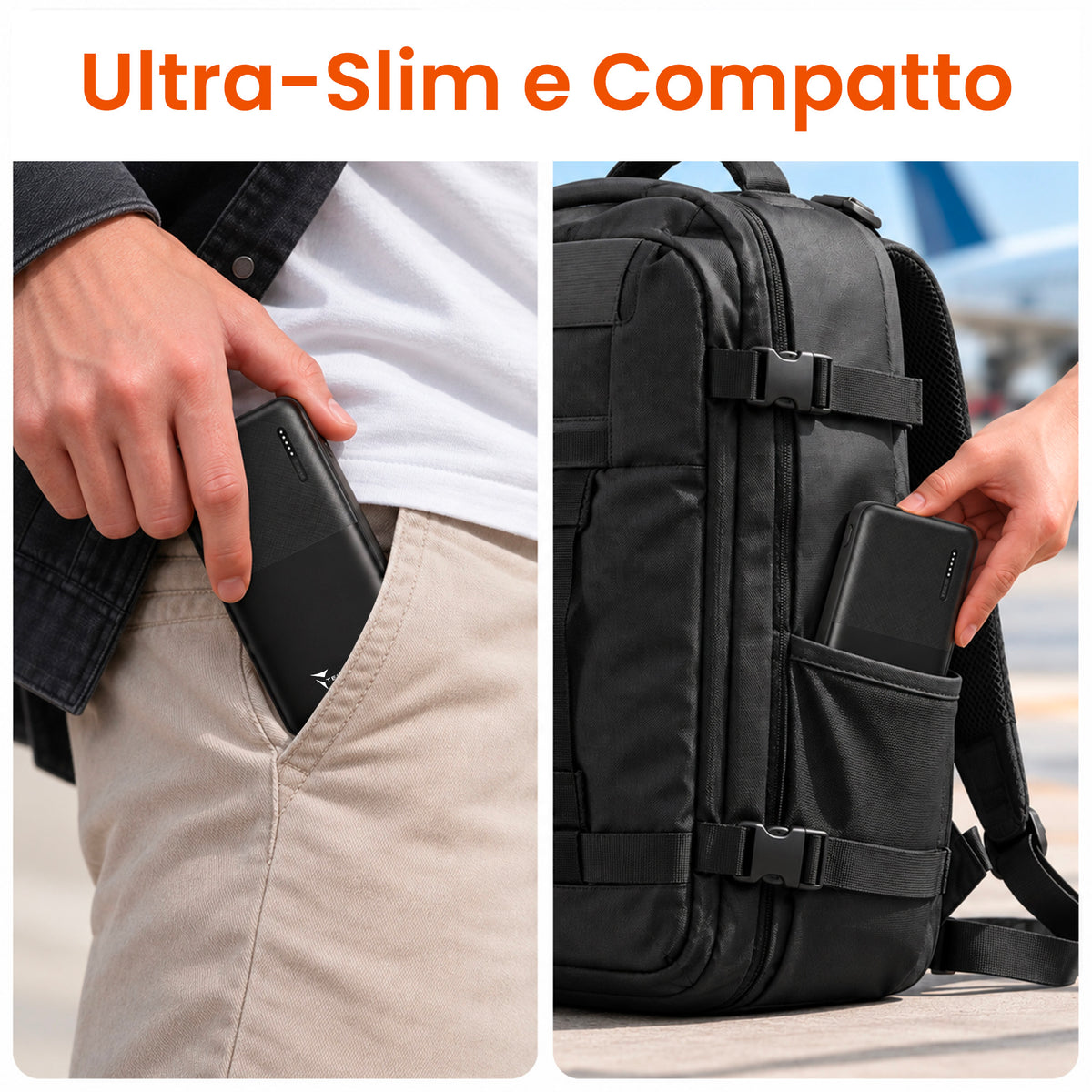 Power Bank 5000mAh, Slim & Compact - Inter