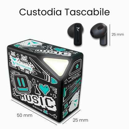 In-Ear Bluetooth Earbuds XM201 - with Charging Case - AI Translation