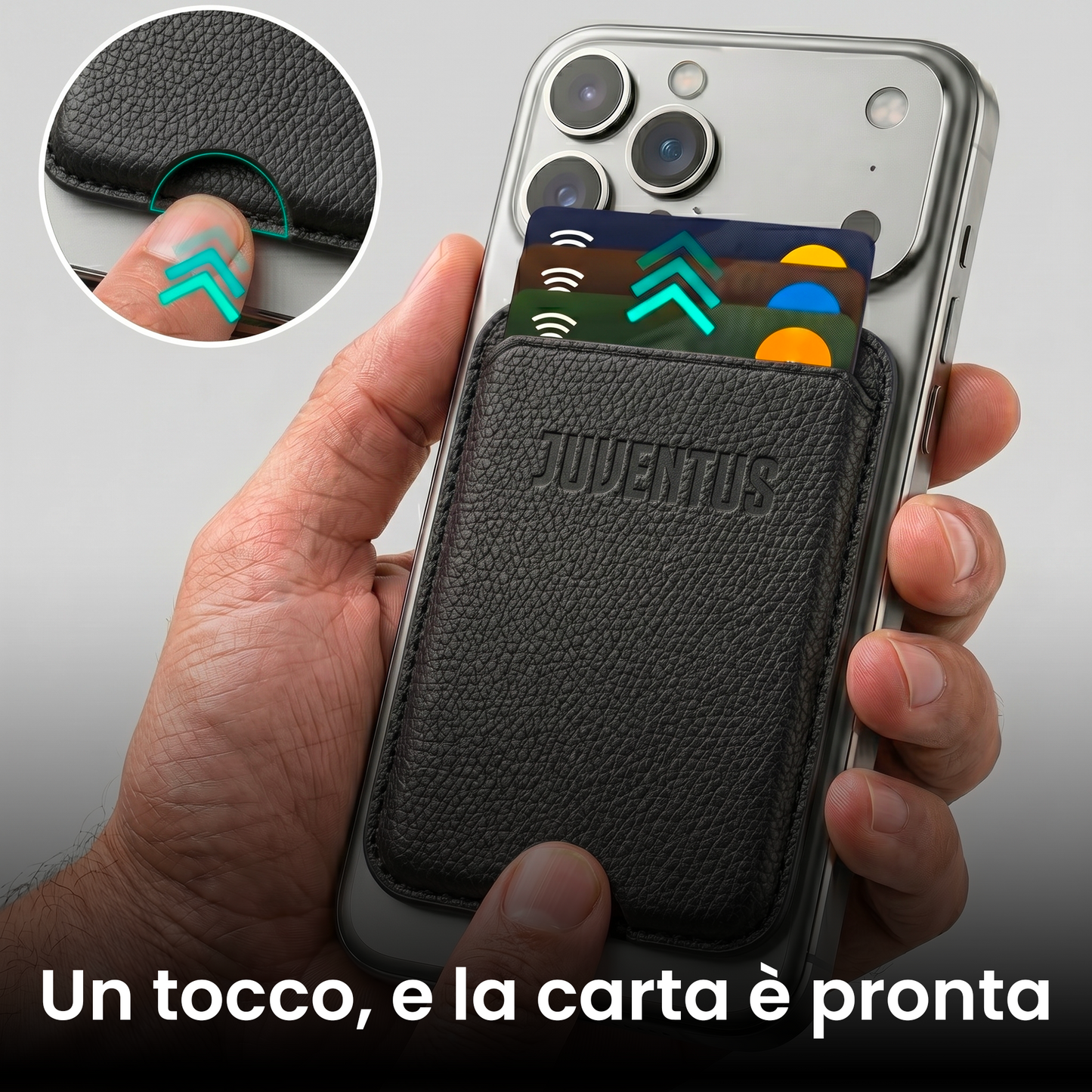 MagSafe Compatible Slim Wallet - Juventus