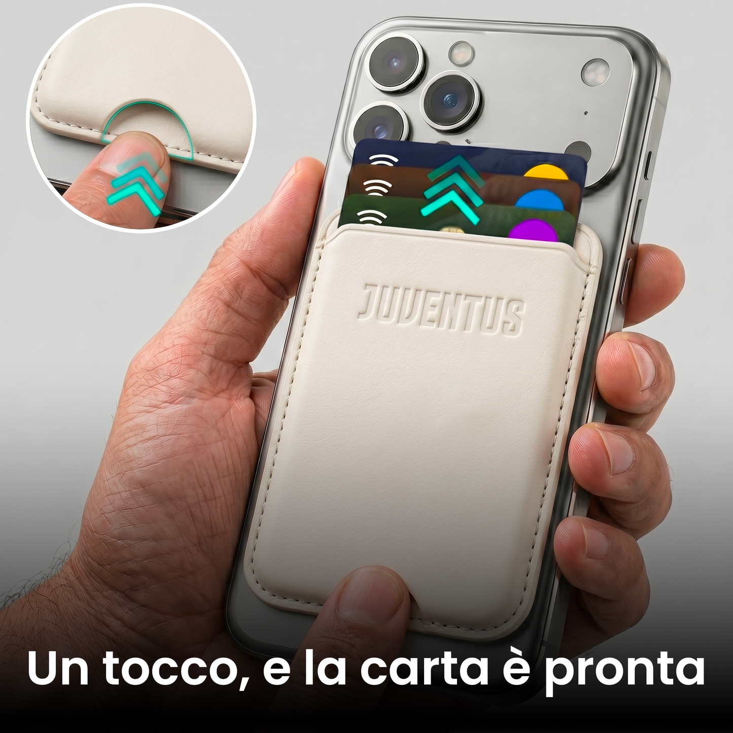 MagSafe Compatible Slim Wallet - Juventus