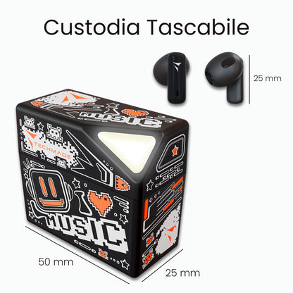In-Ear Bluetooth Earbuds XM201 - with Charging Case - AI Translation