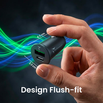 Car Charger for 12V Cigarette Lighter Socket - USB A and Type C