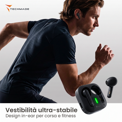 In-Ear Bluetooth Earbuds XM201 - with Charging Case - AI Translation