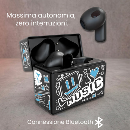 In-Ear Bluetooth Earbuds XM201 - with Charging Case - AI Translation