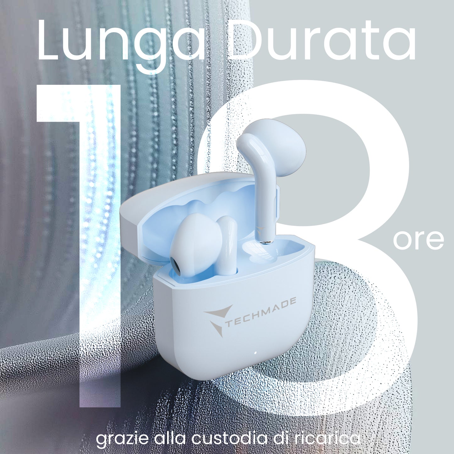 Auricolari Bluetooth in Ear XM201 - con Box di ricarica - AI di traduzione