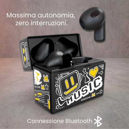 In-Ear Bluetooth Earbuds XM201 - with Charging Case - AI Translation