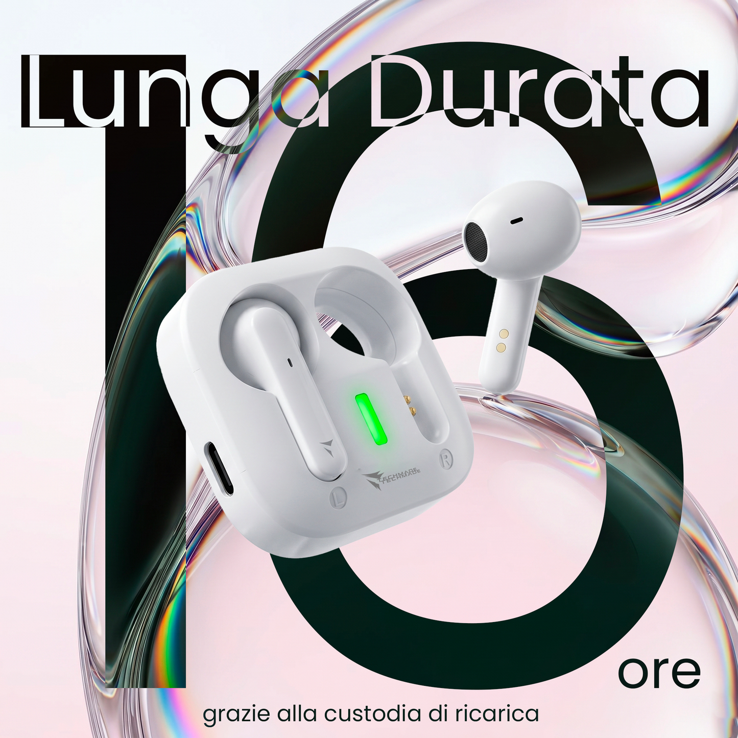 In-Ear Bluetooth Earbuds XM201 - with Charging Case - AI Translation