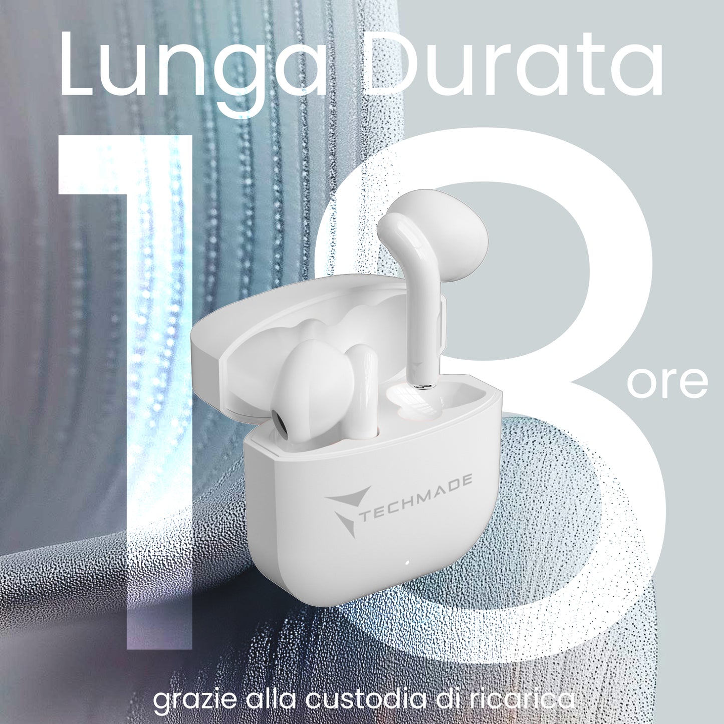 Auricolari Bluetooth in Ear XM201 - con Box di ricarica - AI di traduzione