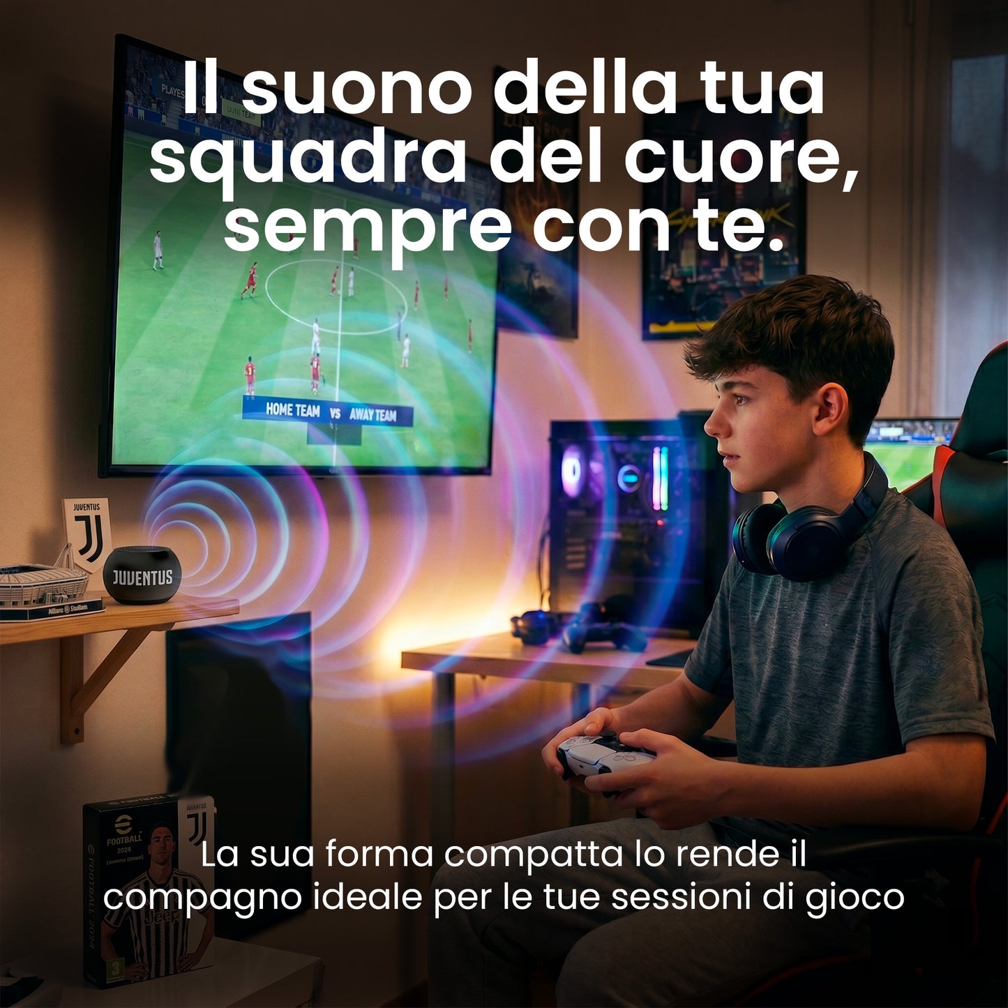 Cuffie Wireless Bluetooth Over Ear - Juventus