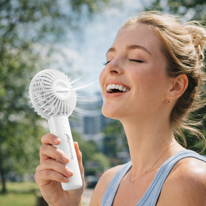 Portable Mini Fan with Aromatherapy - Rechargeable Battery