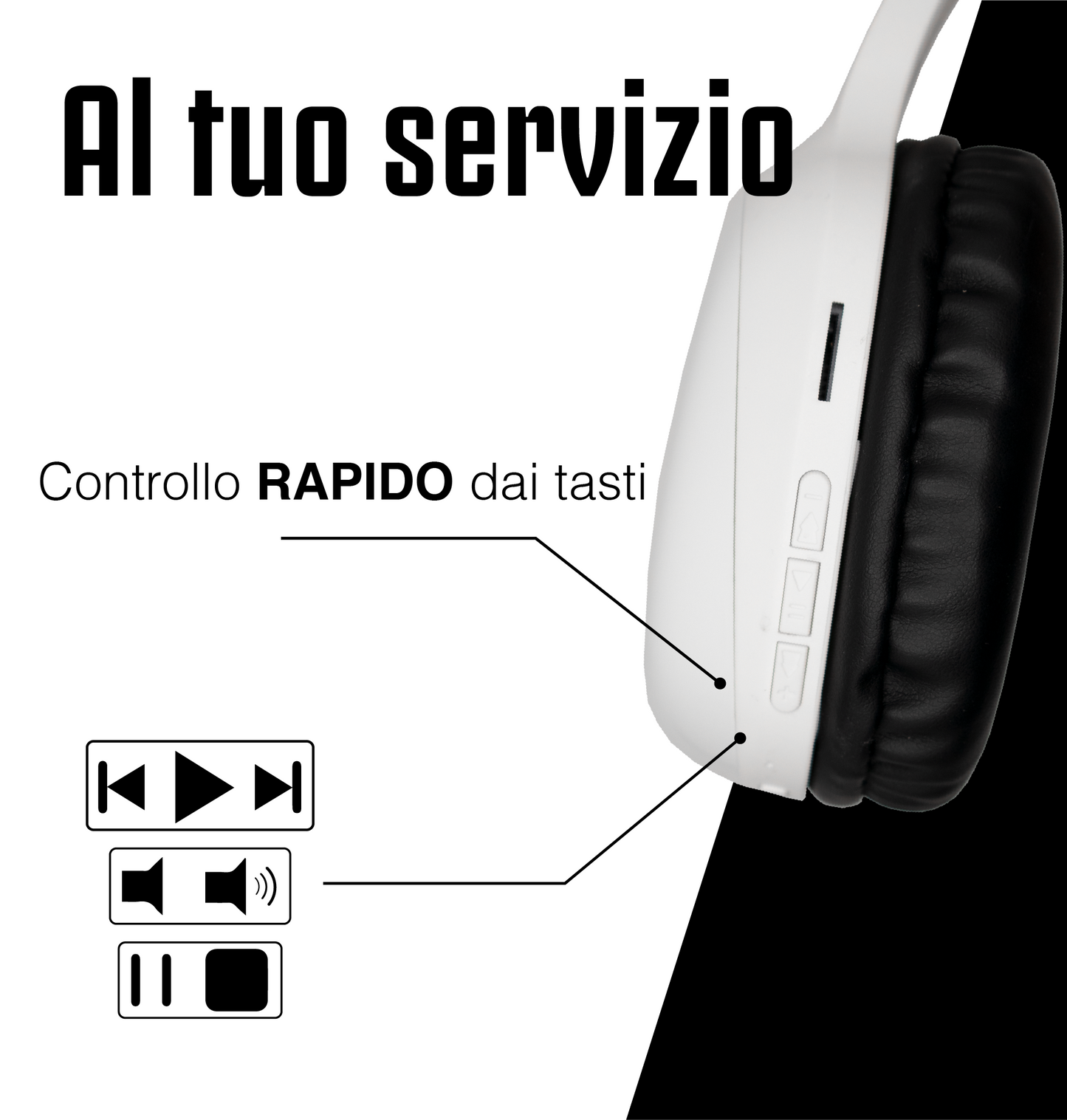 Cuffie Wireless Bluetooth Over Ear - Juventus