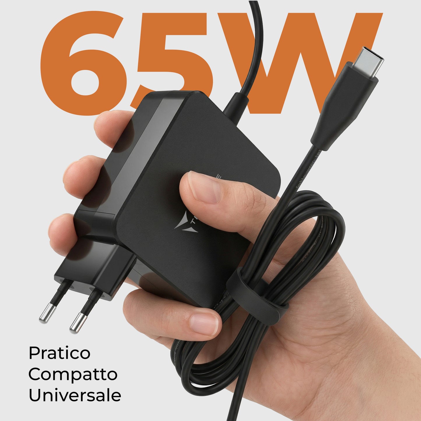 Caricatore Universale per Laptop, Tablet, Telefoni - Tipo C - 65W