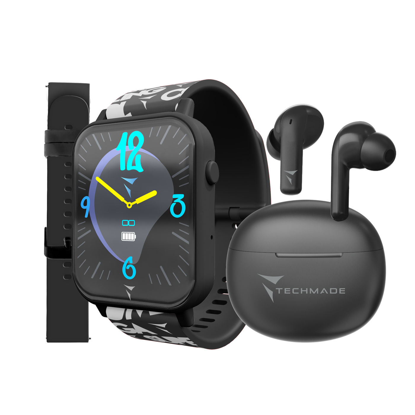 Dreamer Smartwatch with Phone and SOS Function - 2-Strap Bundle Pack