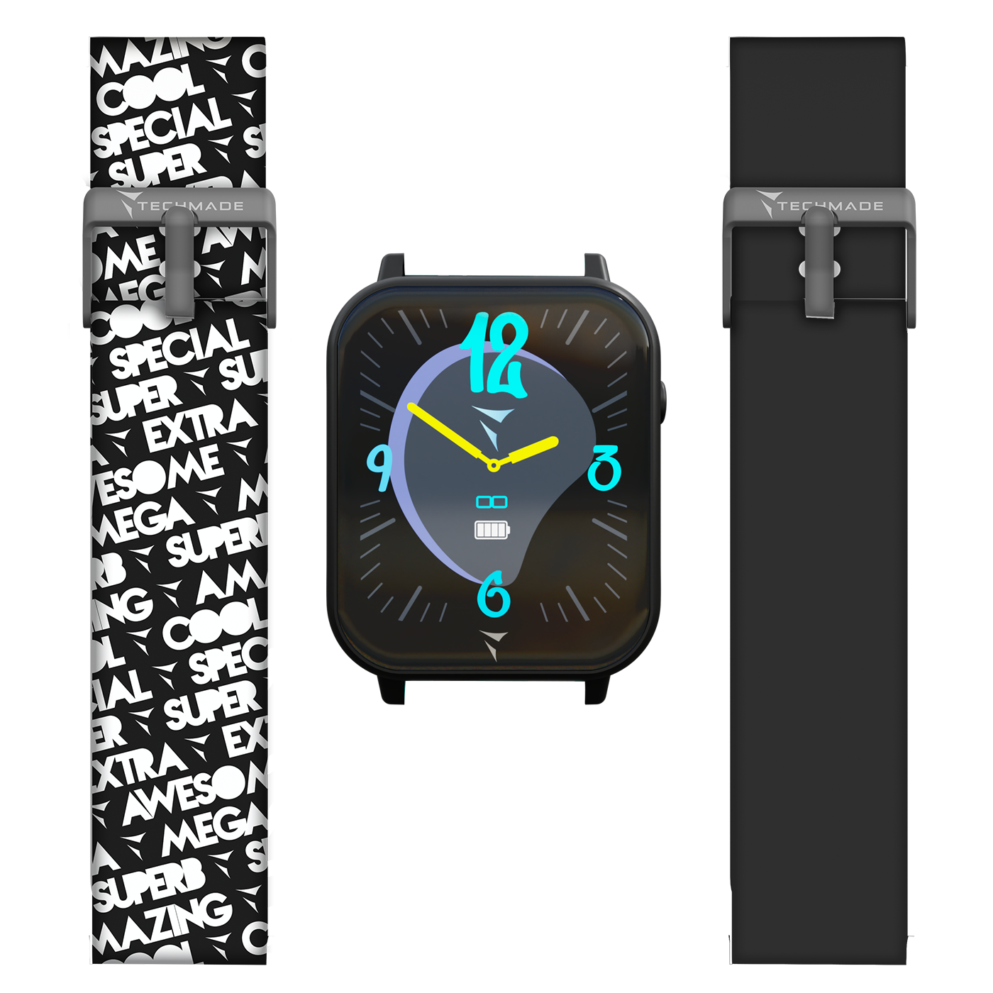 Dreamer Smartwatch with Phone and SOS Function - 2-Strap Bundle Pack