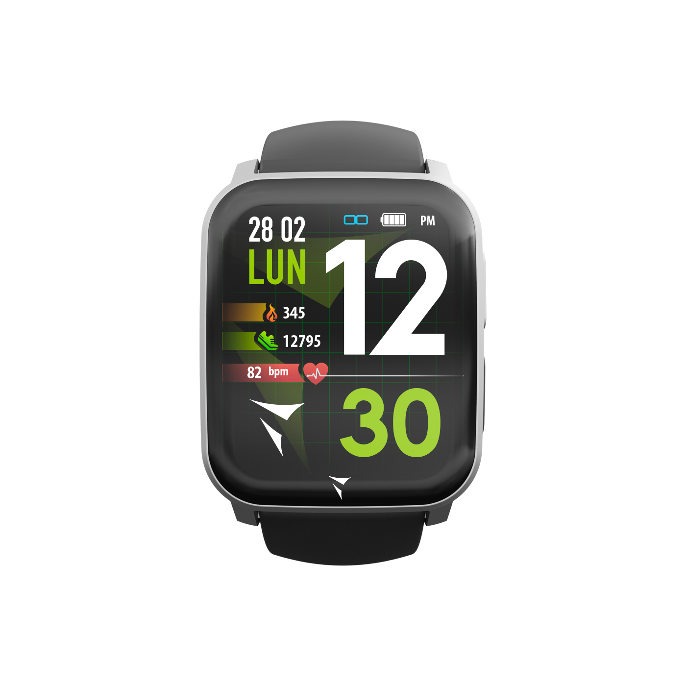 Feel Smartwatch with ECG function, Notifications, Sports, Health