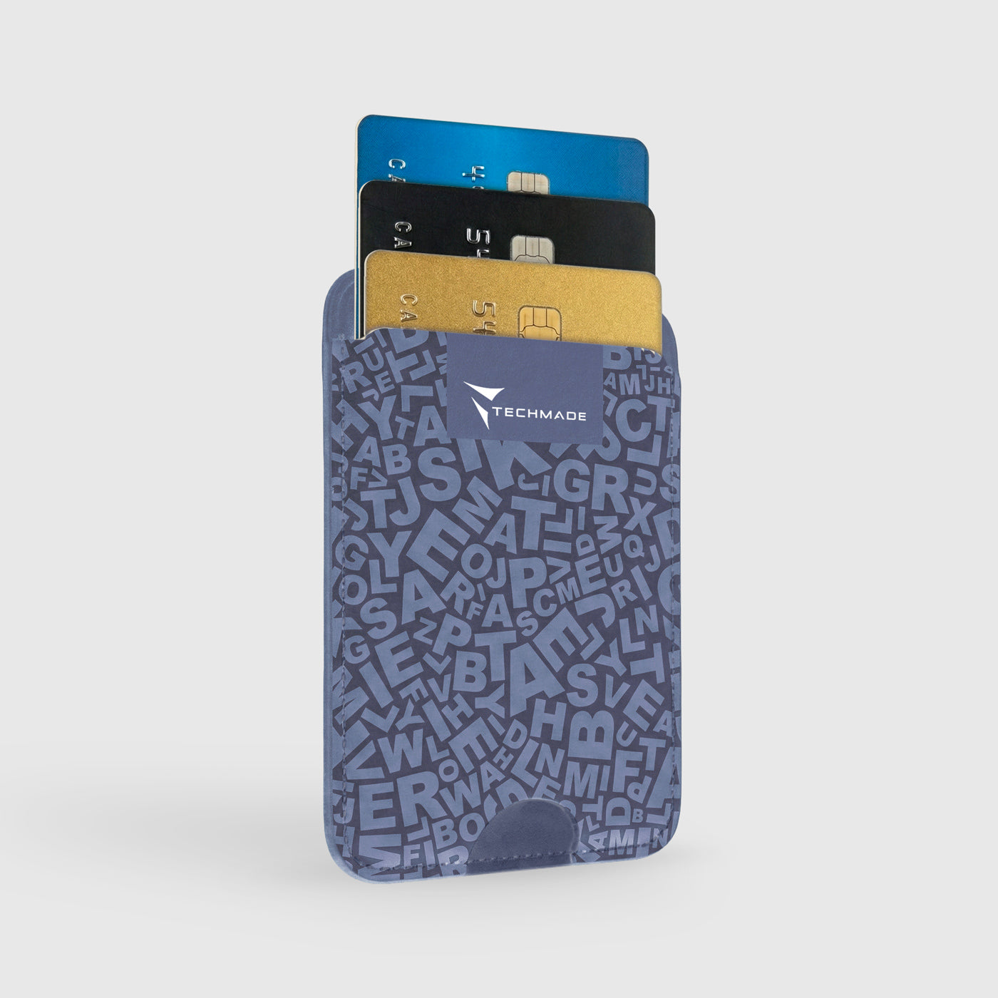 Slim Wallet compatibile MagSafe - Fino a 3 carte, con Anello adattatore (Pattern Write)