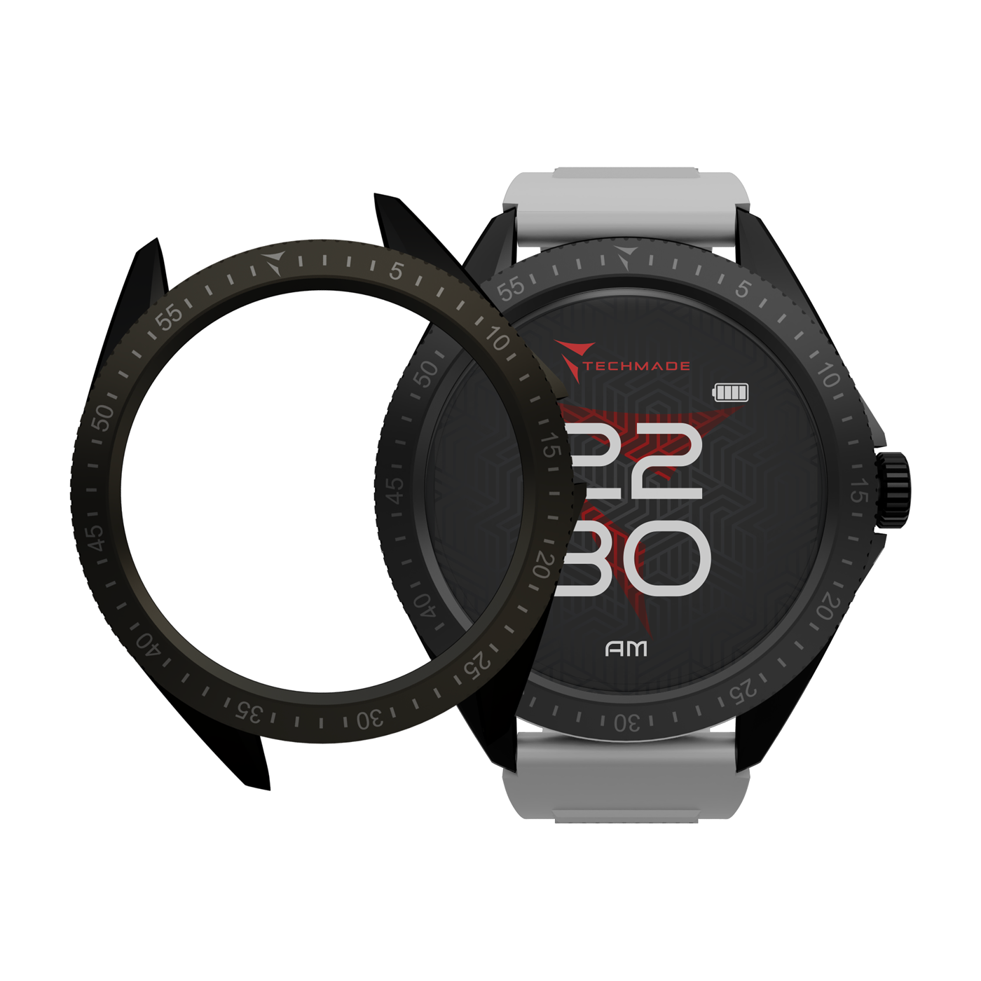 Smartwatch Rocks 2.0 with Phone and SOS Function - Bundle Pack with Earbuds