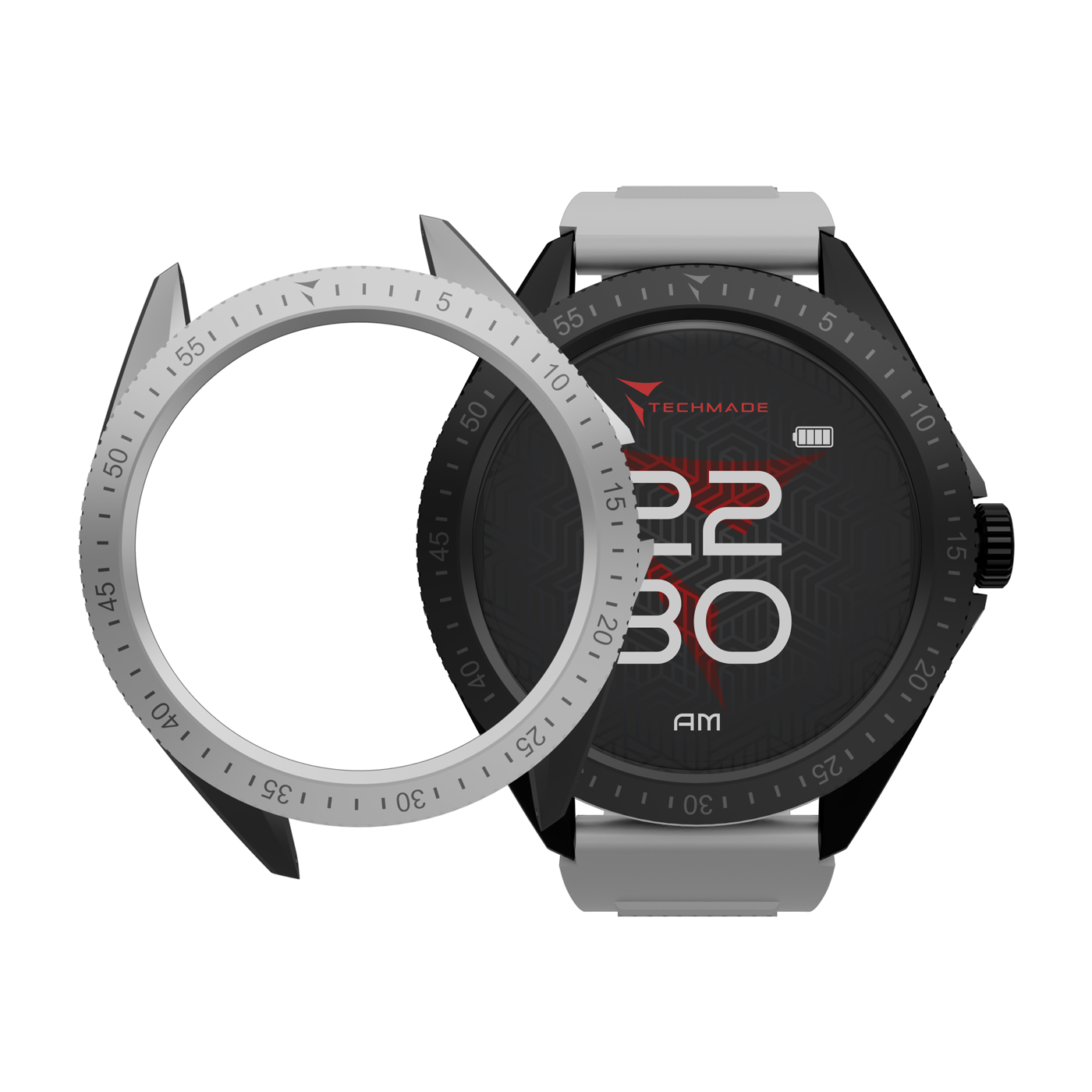 Smartwatch Rocks 2.0 with Phone and SOS Function - Bundle Pack with Earbuds