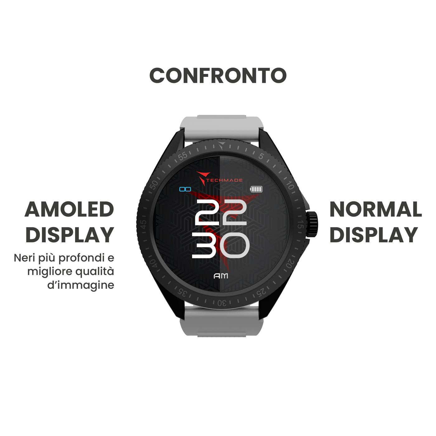 Smartwatch Rocks 2.0 with Phone and SOS Function - Bundle Pack with Earbuds