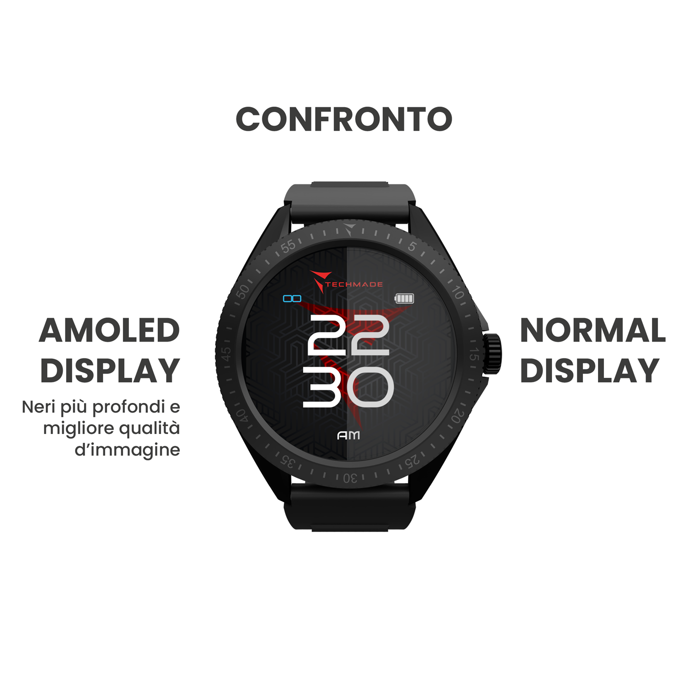 Smartwatch Rocks 2.0 with Phone and SOS Function - Bundle Pack with Earbuds