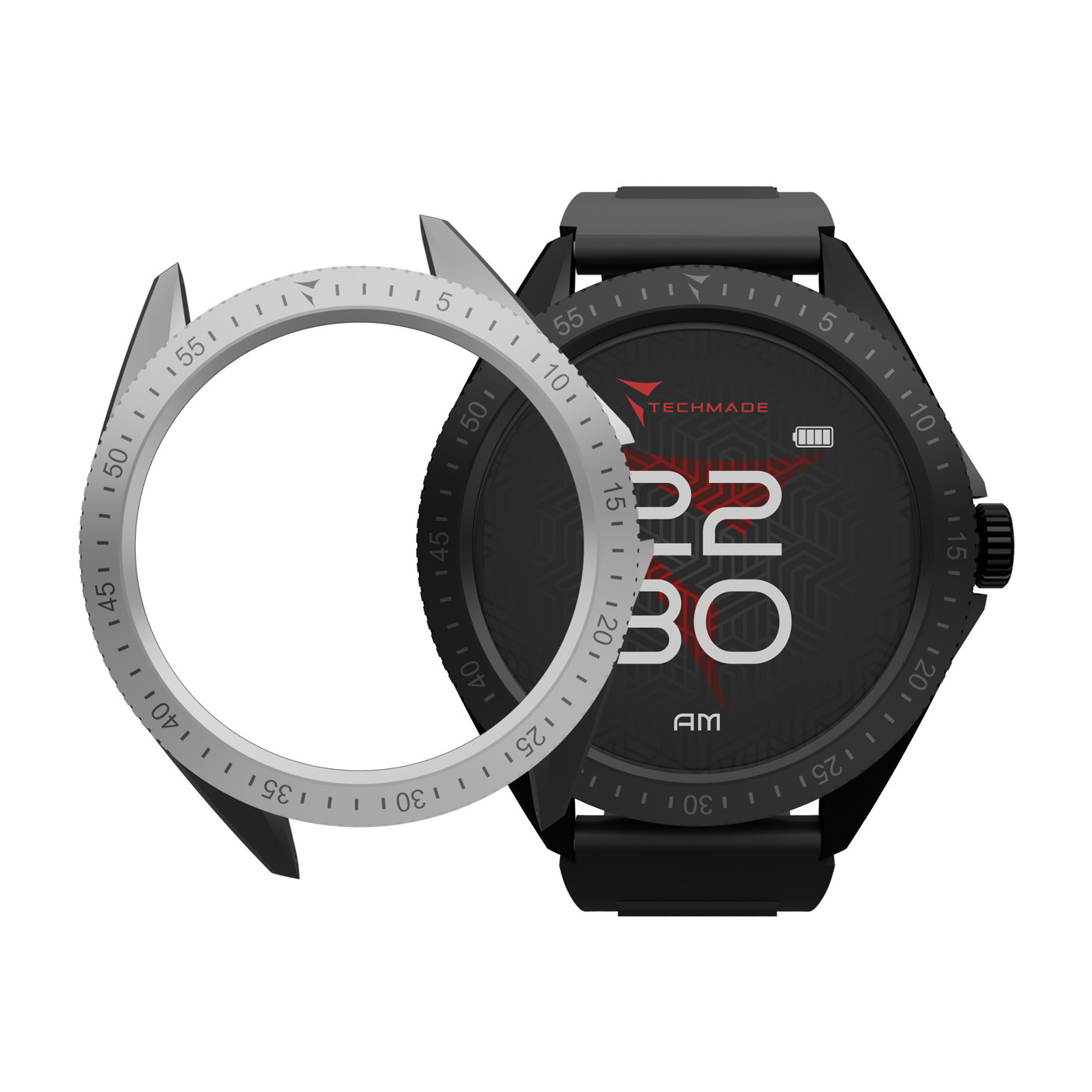 Smartwatch Rocks 2.0 with Phone and SOS Function - Bundle Pack with Earbuds