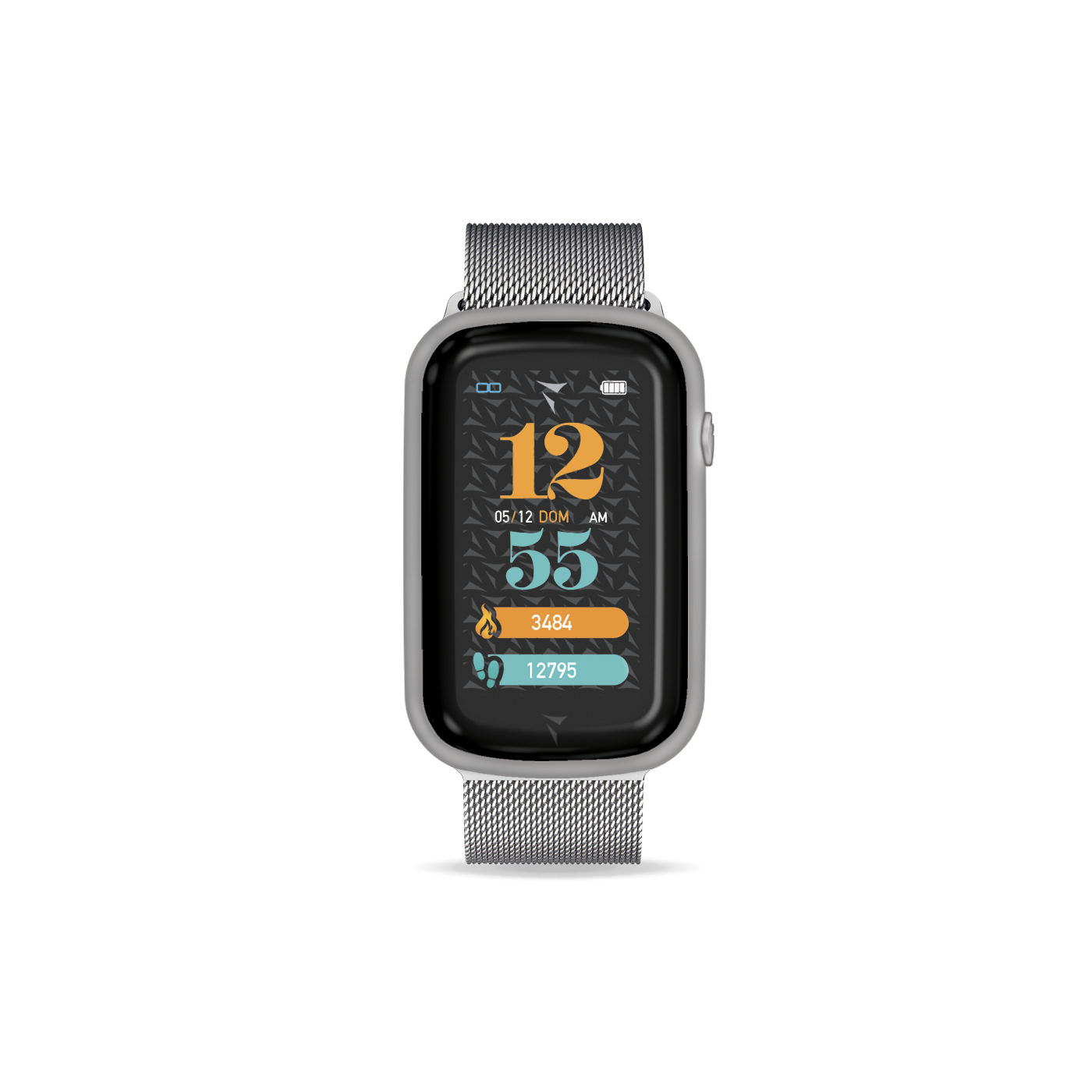Smartwatch Steps super slim, with Notification, Sport, Health functions