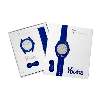 Smartwatch Young with Phone and SOS Function - Bundle Pack with Single Earphone