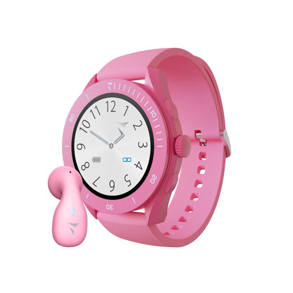 Smartwatch Young with Phone and SOS Function - Bundle Pack with Single Earphone