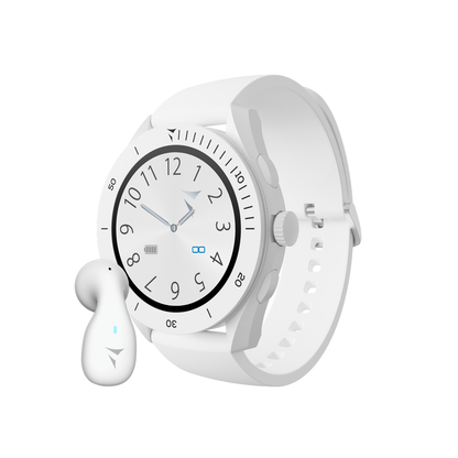 Smartwatch Young with Phone and SOS Function - Bundle Pack with Single Earphone