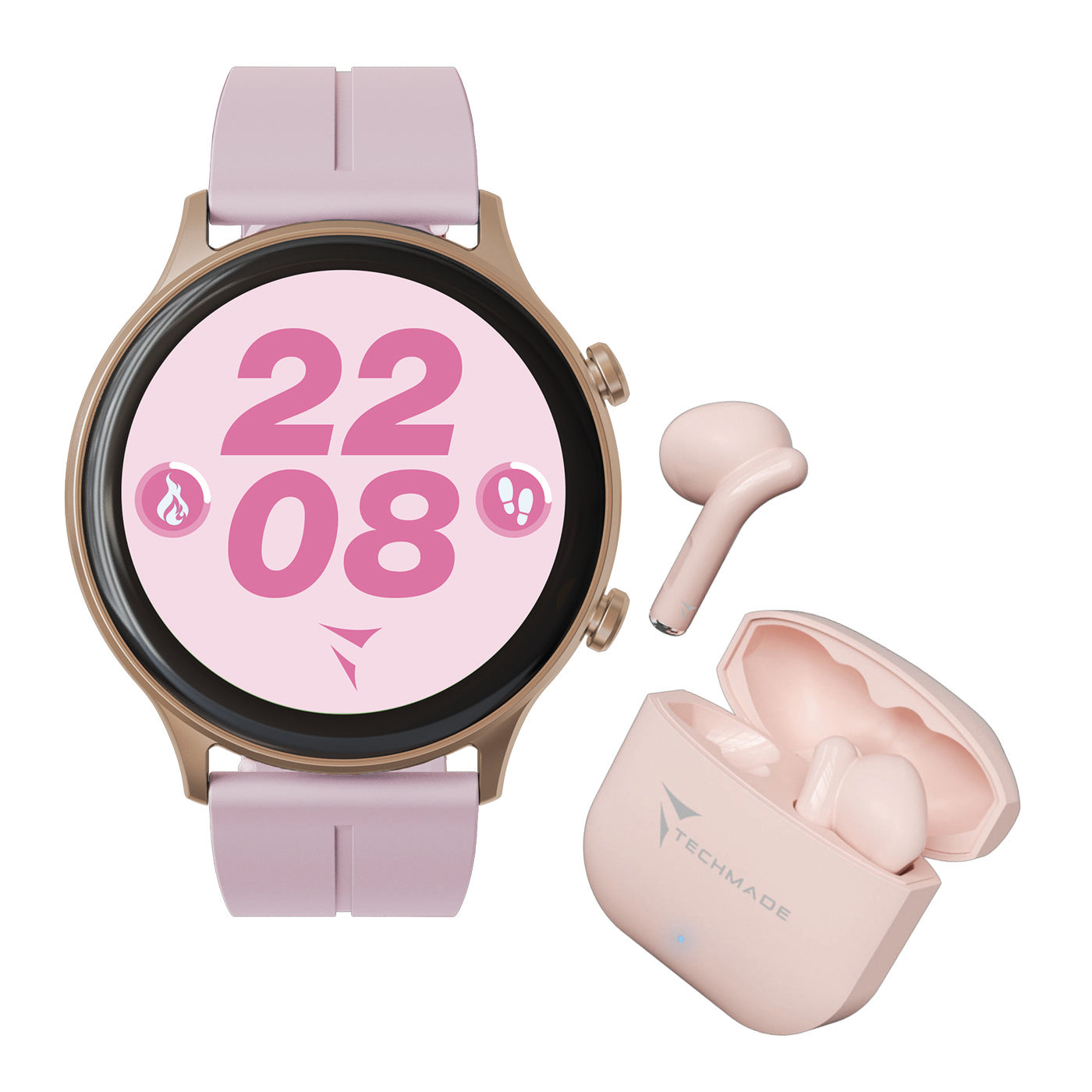 Smartwatch Dynamic 2.0 with Phone and SOS Function - Bundle Pack with Earbuds