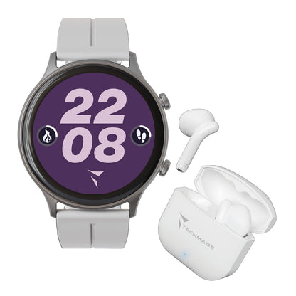 Smartwatch Dynamic 2.0 with Phone and SOS Function - Bundle Pack with Earbuds