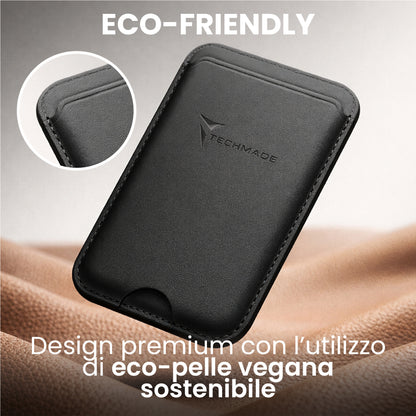 MagSafe Compatible Slim Wallet - Holds up to 3 cards, with Adapter Ring (Classic & Jeans Pattern)
