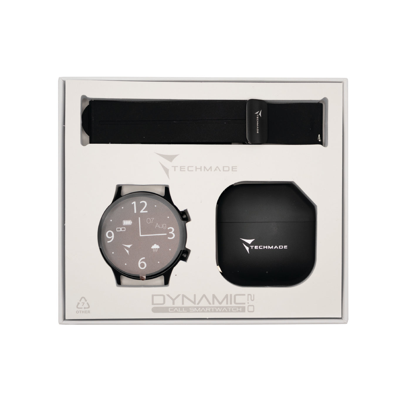 Smartwatch Dynamic 2.0 with Phone and SOS Function - Bundle Pack with Earbuds