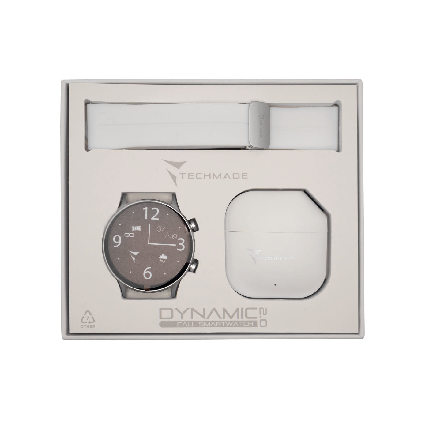 Smartwatch Dynamic 2.0 with Phone and SOS Function - Bundle Pack with Earbuds