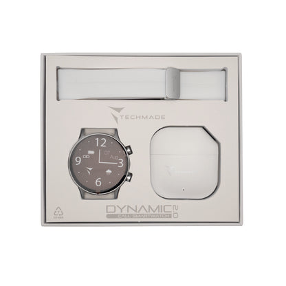 Smartwatch Dynamic 2.0 with Phone and SOS Function - Bundle Pack with Earbuds