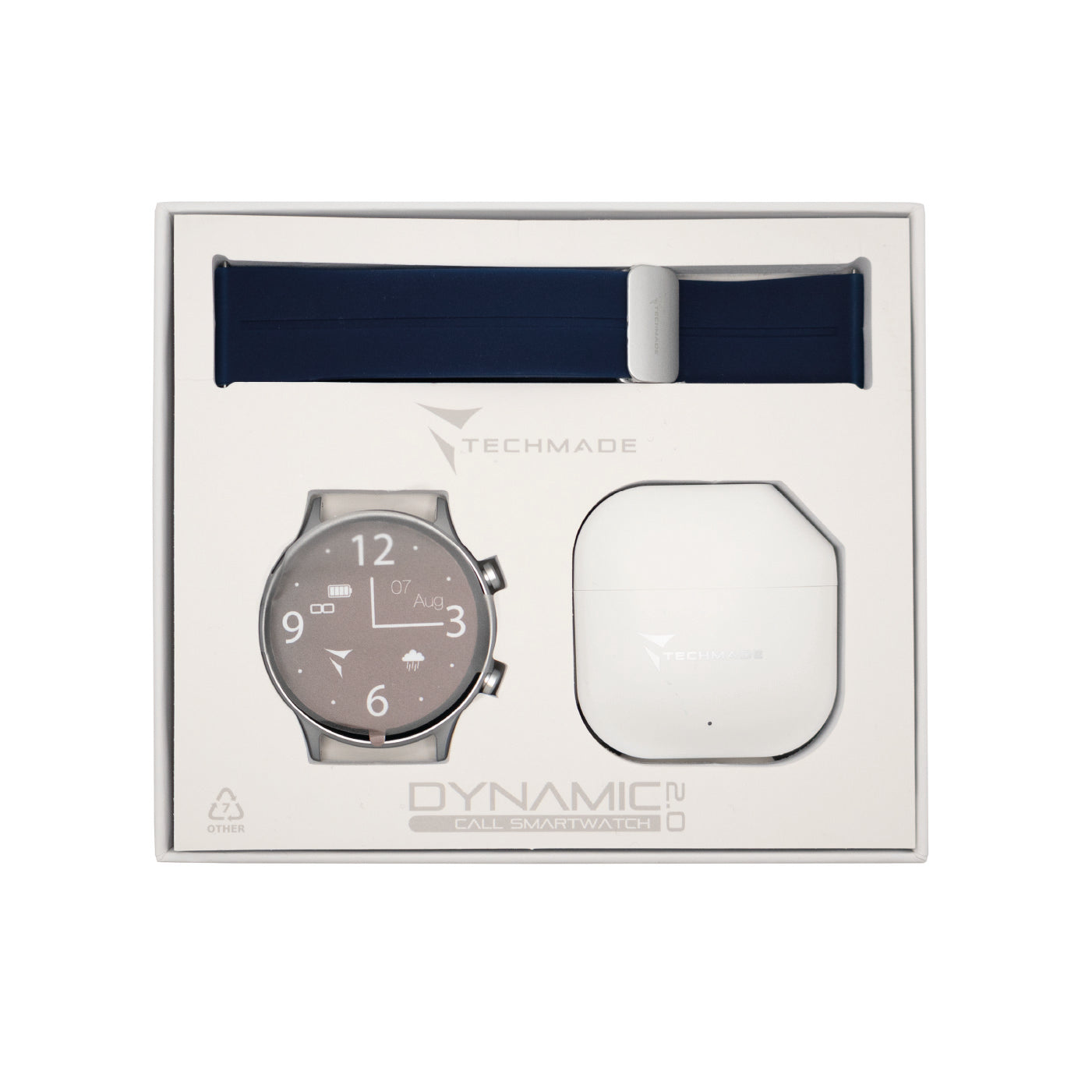 Smartwatch Dynamic 2.0 with Phone and SOS Function - Bundle Pack with Earbuds