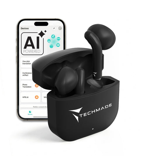 Auricolari Bluetooth in Ear XM201 - con Box di ricarica - AI di traduzione
