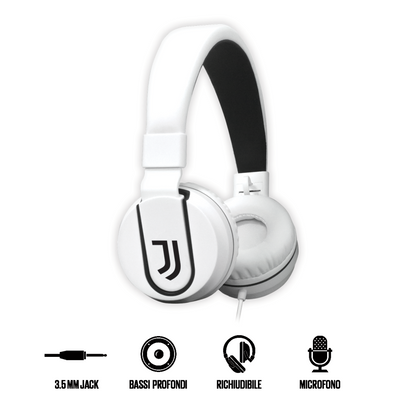 Headphones with AUX cable and USB-C adapter - Juventus