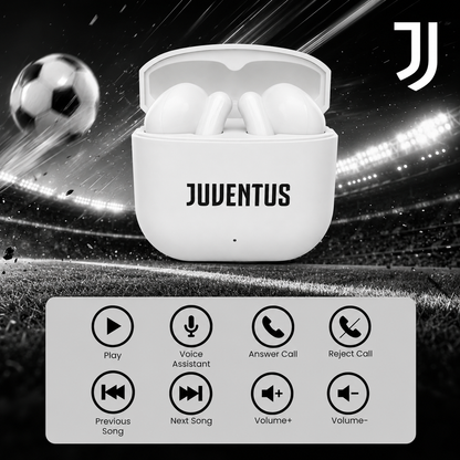 XM201 In-Ear Bluetooth Earbuds - with Charging Case - Juventus